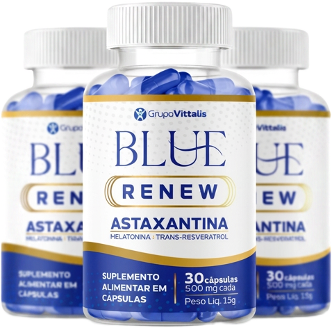 Kit com 3 frascos de Blue Renew