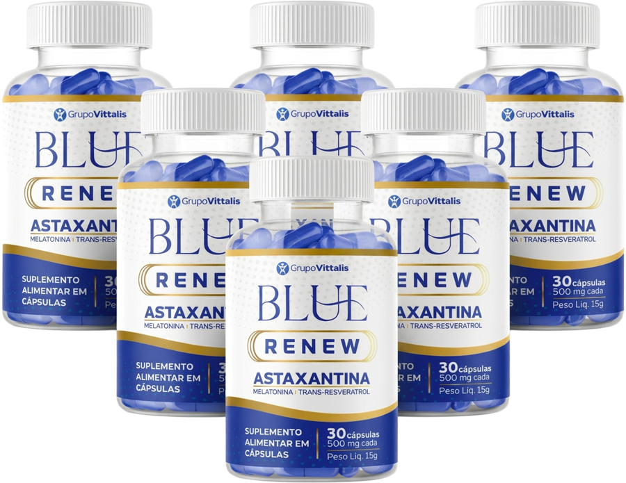 Kit com 6 frascos de Blue Renew